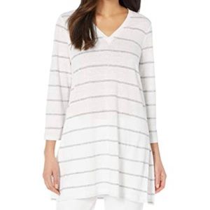 EILEEN FISHER - Organic Linen Jersey V-Neck Tunic